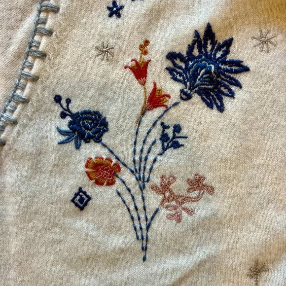 Johnny Was Cashmere Sweater Size M - Picture 6 of 9